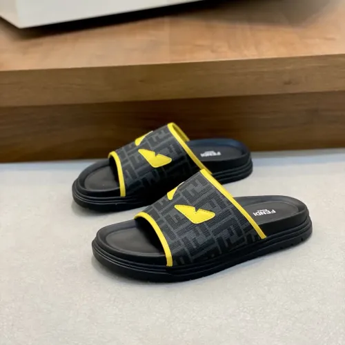 Fendi Slippers For Men #1433360 $60.00 USD, Wholesale Replica Fendi Slippers
