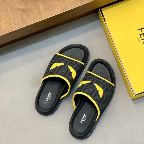 Replica Fendi Slippers For Men #1433360 $60.00 USD for Wholesale