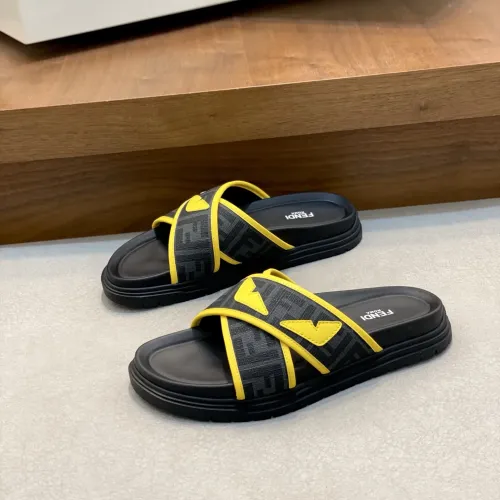 Fendi Slippers For Men #1433362 $60.00 USD, Wholesale Replica Fendi Slippers