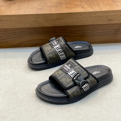 Fendi Slippers For Men #1433364 $60.00 USD, Wholesale Replica Fendi Slippers