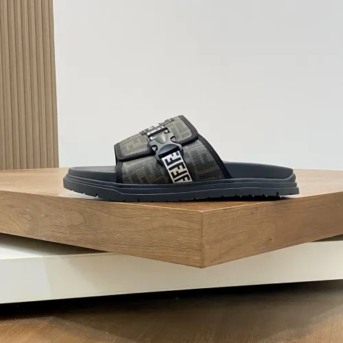Replica Fendi Slippers For Men #1433364 $60.00 USD for Wholesale