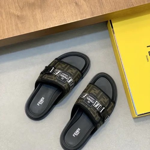 Replica Fendi Slippers For Men #1433364 $60.00 USD for Wholesale