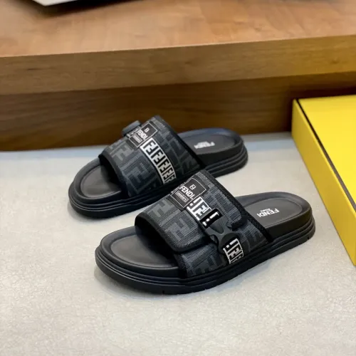 Fendi Slippers For Men #1433365 $60.00 USD, Wholesale Replica Fendi Slippers