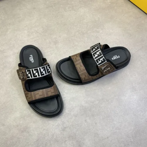 Fendi Slippers For Men #1433366 $60.00 USD, Wholesale Replica Fendi Slippers