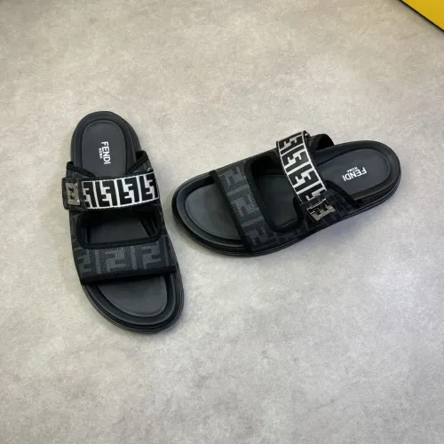 Fendi Slippers For Men #1433368 $60.00 USD, Wholesale Replica Fendi Slippers