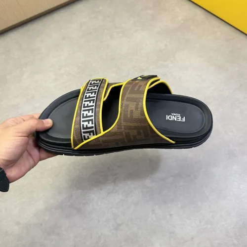 Replica Fendi Slippers For Men #1433369 $60.00 USD for Wholesale