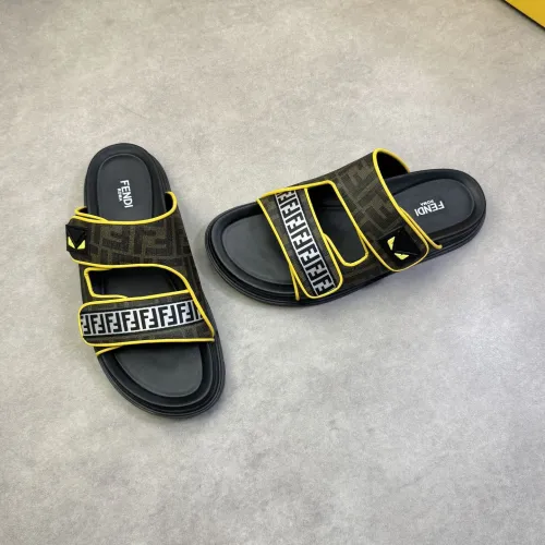 Fendi Slippers For Men #1433370 $60.00 USD, Wholesale Replica Fendi Slippers