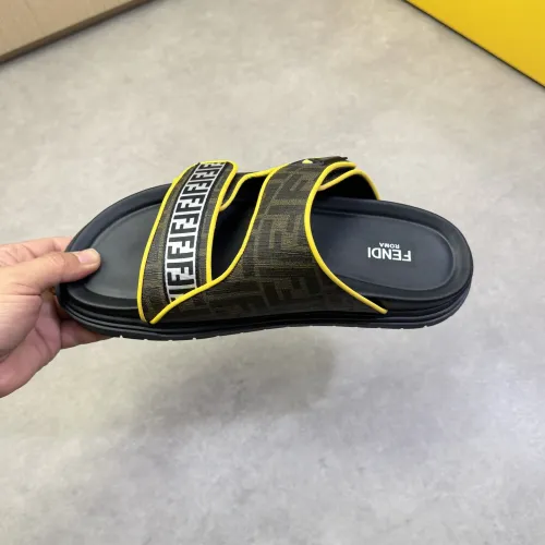 Replica Fendi Slippers For Men #1433370 $60.00 USD for Wholesale