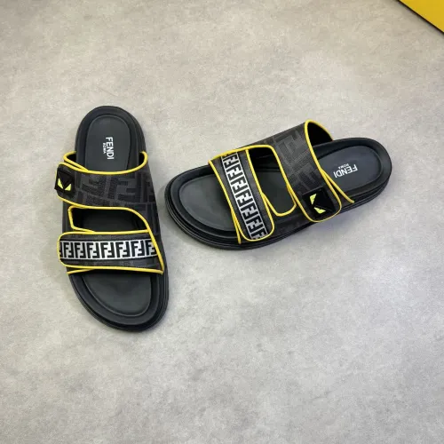 Fendi Slippers For Men #1433371 $60.00 USD, Wholesale Replica Fendi Slippers