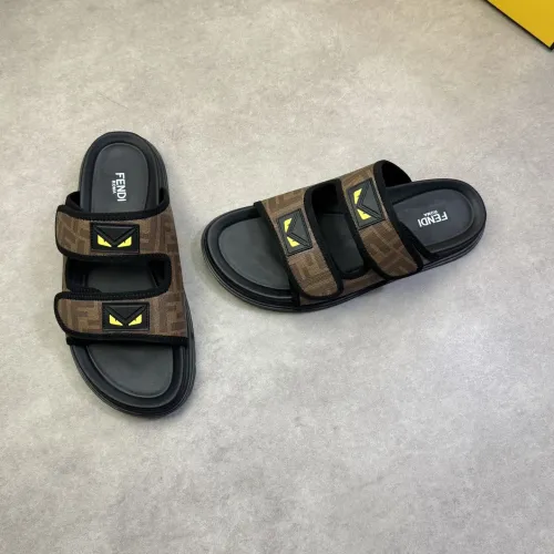Fendi Slippers For Men #1433372 $60.00 USD, Wholesale Replica Fendi Slippers