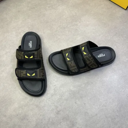 Fendi Slippers For Men #1433373 $60.00 USD, Wholesale Replica Fendi Slippers