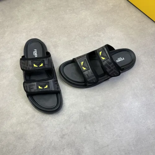 Fendi Slippers For Men #1433374 $60.00 USD, Wholesale Replica Fendi Slippers
