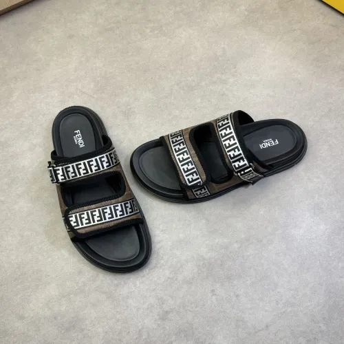 Fendi Slippers For Men #1433375 $60.00 USD, Wholesale Replica Fendi Slippers