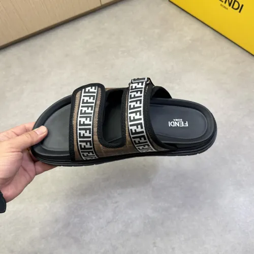 Replica Fendi Slippers For Men #1433375 $60.00 USD for Wholesale