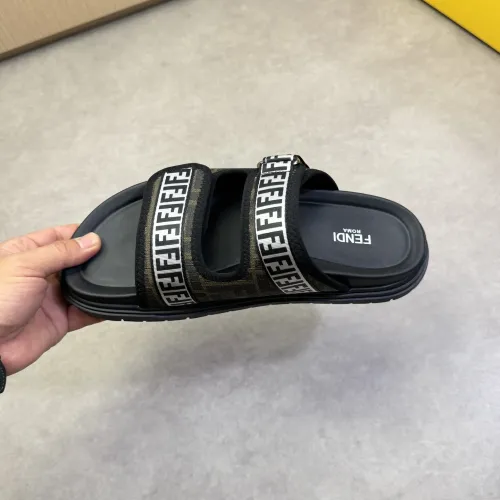 Replica Fendi Slippers For Men #1433376 $60.00 USD for Wholesale