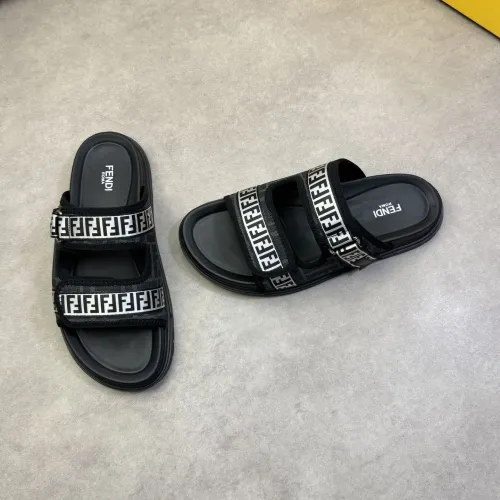 Fendi Slippers For Men #1433377 $60.00 USD, Wholesale Replica Fendi Slippers