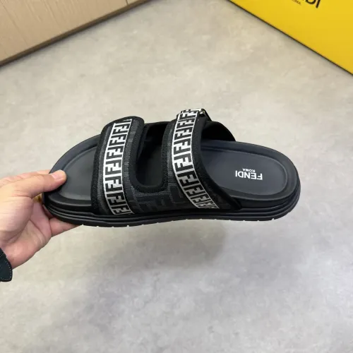 Replica Fendi Slippers For Men #1433377 $60.00 USD for Wholesale