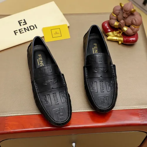 Fendi Leather Shoes For Men #1433466 $76.00 USD, Wholesale Replica Fendi Leather Shoes