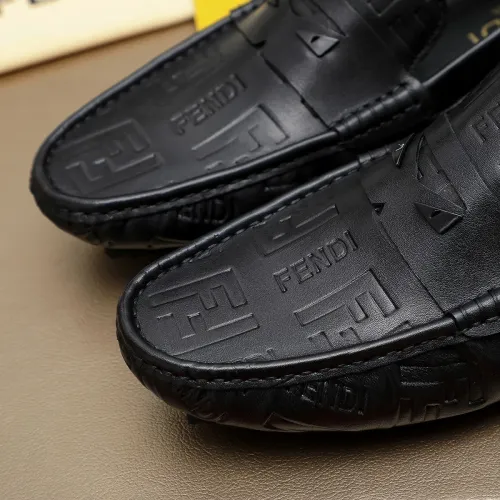Replica Fendi Leather Shoes For Men #1433466 $76.00 USD for Wholesale