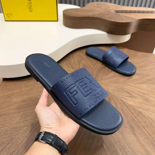 Replica Fendi Slippers For Men #1433502 $85.00 USD for Wholesale