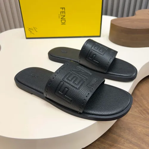 Fendi Slippers For Men #1433504 $85.00 USD, Wholesale Replica Fendi Slippers