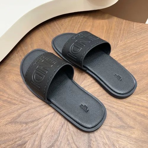 Replica Fendi Slippers For Men #1433504 $85.00 USD for Wholesale