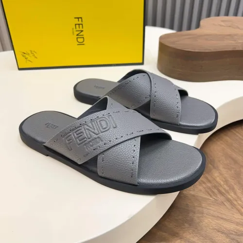 Fendi Slippers For Men #1433506 $85.00 USD, Wholesale Replica Fendi Slippers