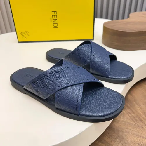 Fendi Slippers For Men #1433507 $85.00 USD, Wholesale Replica Fendi Slippers