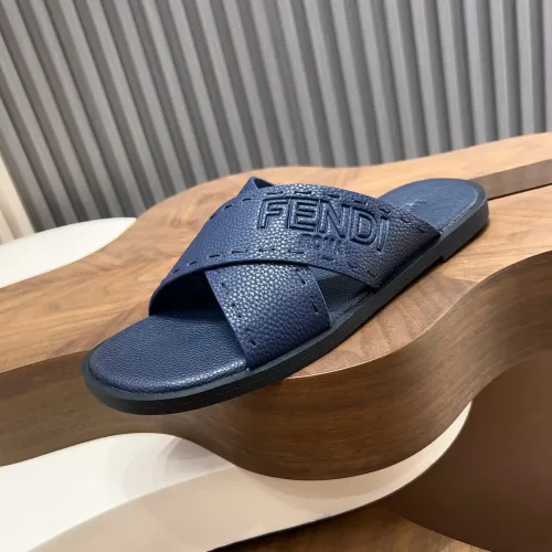 Replica Fendi Slippers For Men #1433507 $85.00 USD for Wholesale