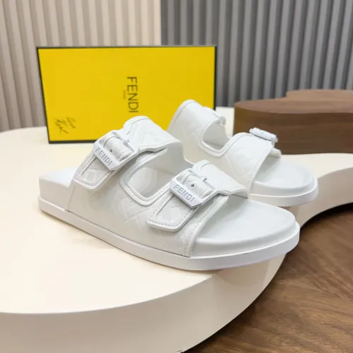 Fendi Slippers For Men #1433509 $85.00 USD, Wholesale Replica Fendi Slippers