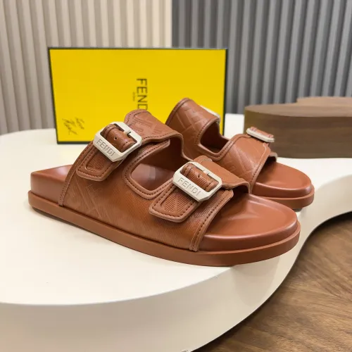 Fendi Slippers For Men #1433510 $85.00 USD, Wholesale Replica Fendi Slippers