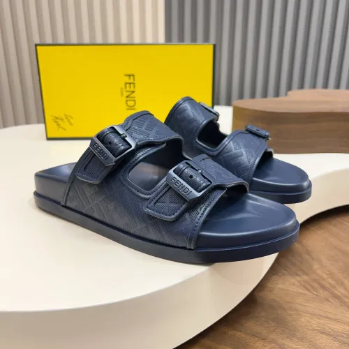Fendi Slippers For Men #1433511 $85.00 USD, Wholesale Replica Fendi Slippers