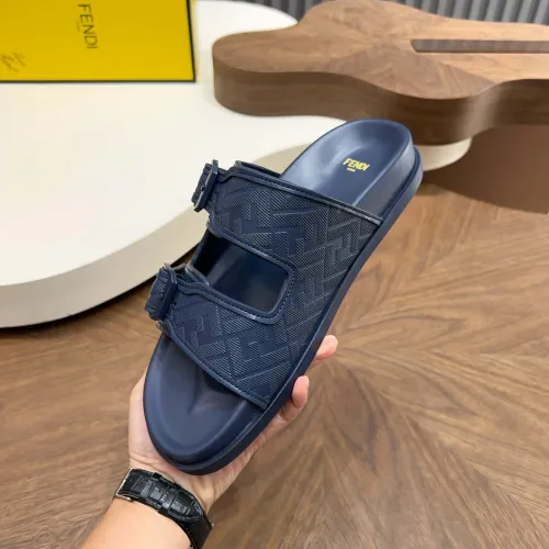 Replica Fendi Slippers For Men #1433511 $85.00 USD for Wholesale