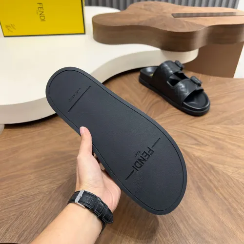 Replica Fendi Slippers For Men #1433512 $85.00 USD for Wholesale