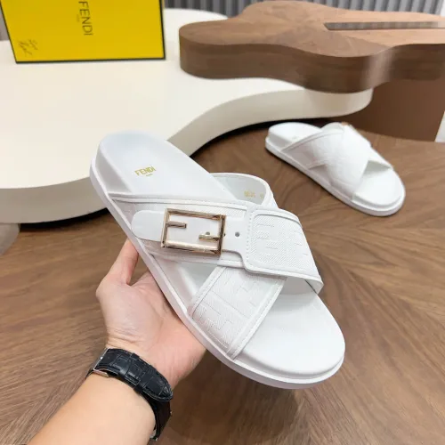 Fendi Slippers For Men #1433513 $85.00 USD, Wholesale Replica Fendi Slippers