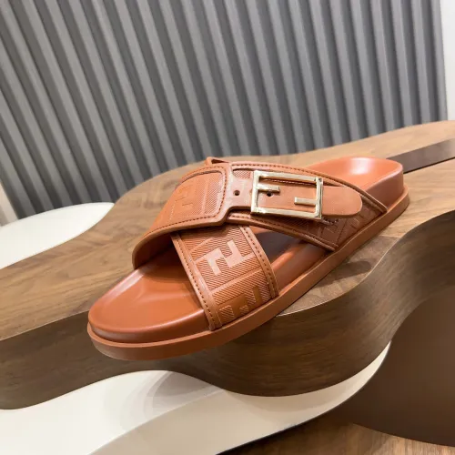 Replica Fendi Slippers For Men #1433514 $85.00 USD for Wholesale