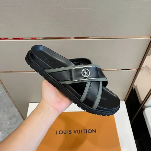 Replica Louis Vuitton Slippers For Men #1433534 $60.00 USD for Wholesale