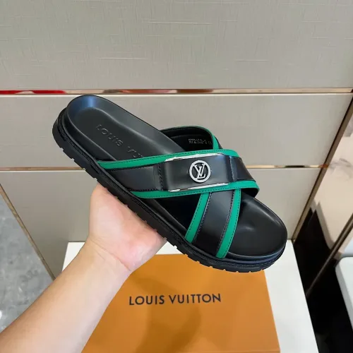 Replica Louis Vuitton Slippers For Men #1433535 $60.00 USD for Wholesale