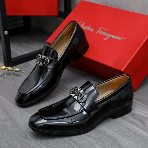 Salvatore Ferragamo Leather Shoes For Men #1433548