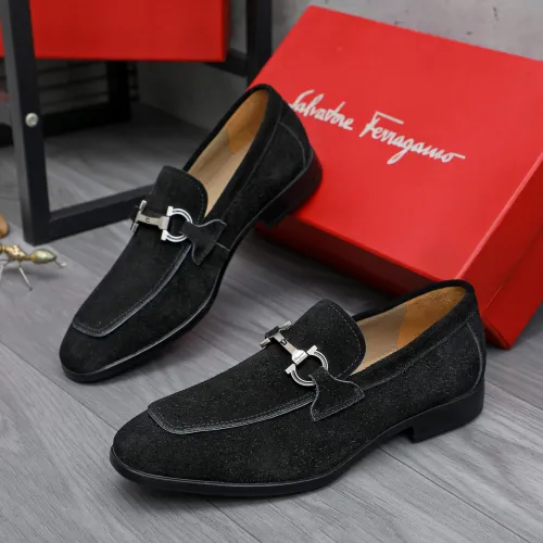 Salvatore Ferragamo Leather Shoes For Men #1433642