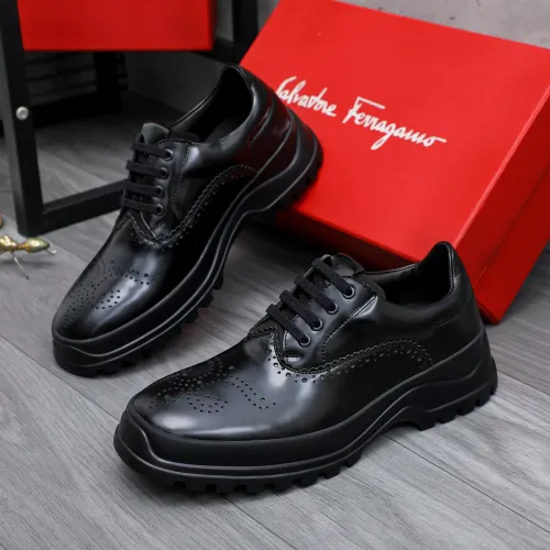 Salvatore Ferragamo Leather Shoes For Men #1433649