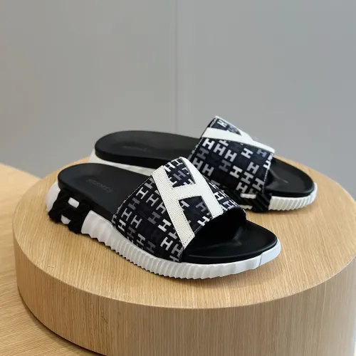 Hermes Slippers For Men #1433954 $64.00 USD, Wholesale Replica Hermes Slippers