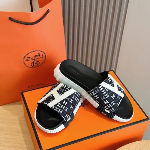 Replica Hermes Slippers For Men #1433954 $64.00 USD for Wholesale