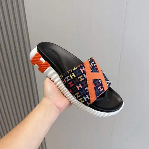 Replica Hermes Slippers For Men #1433956 $64.00 USD for Wholesale