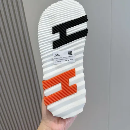 Replica Hermes Slippers For Men #1433956 $64.00 USD for Wholesale