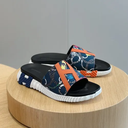 Hermes Slippers For Men #1433957 $64.00 USD, Wholesale Replica Hermes Slippers