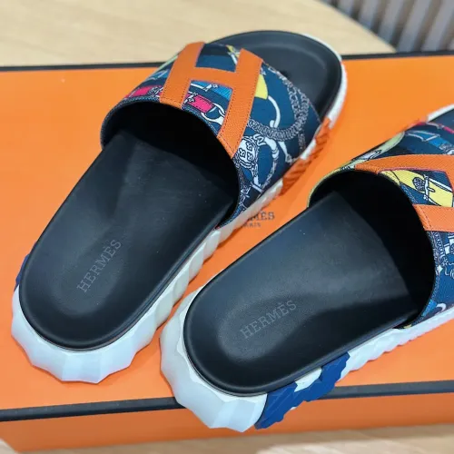 Replica Hermes Slippers For Men #1433957 $64.00 USD for Wholesale