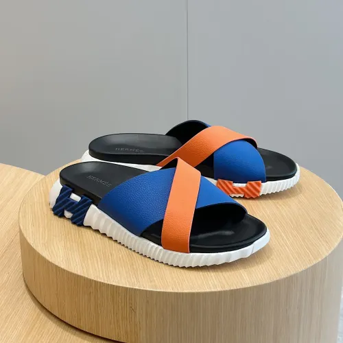 Hermes Slippers For Men #1433959 $64.00 USD, Wholesale Replica Hermes Slippers