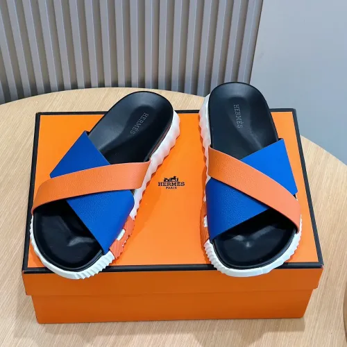 Replica Hermes Slippers For Men #1433959 $64.00 USD for Wholesale