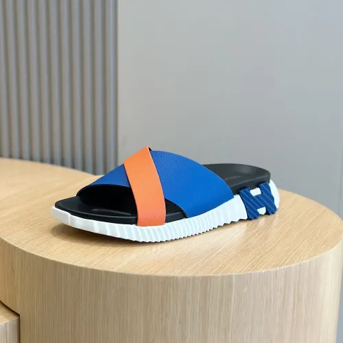 Replica Hermes Slippers For Men #1433959 $64.00 USD for Wholesale